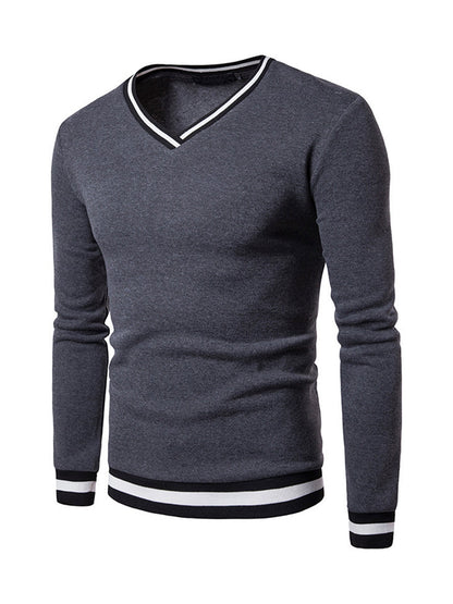 Lars | Warm men's sweatshirt with colour block