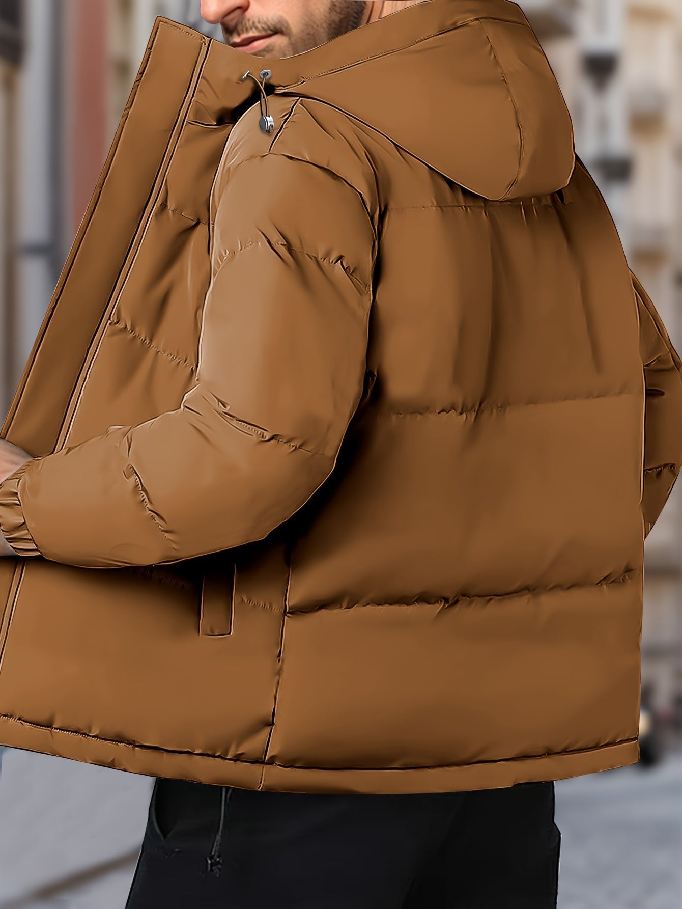 Lars | Warm windproof men's winter jacket with hood