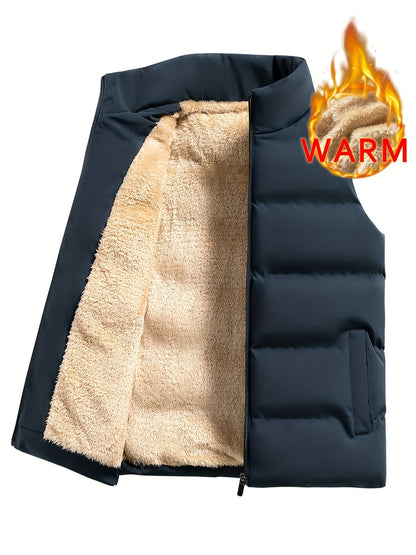 Lars | Warm fleece winter gilet for men