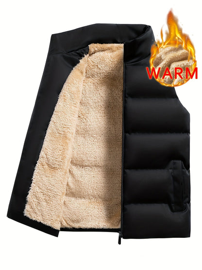 Lars | Warm fleece winter gilet for men