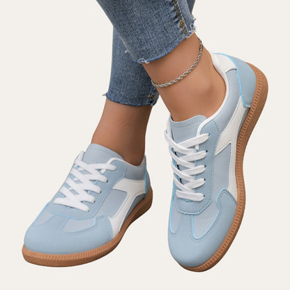 Lightweight Sneakers for Women with Laces and Non-Slip Sole