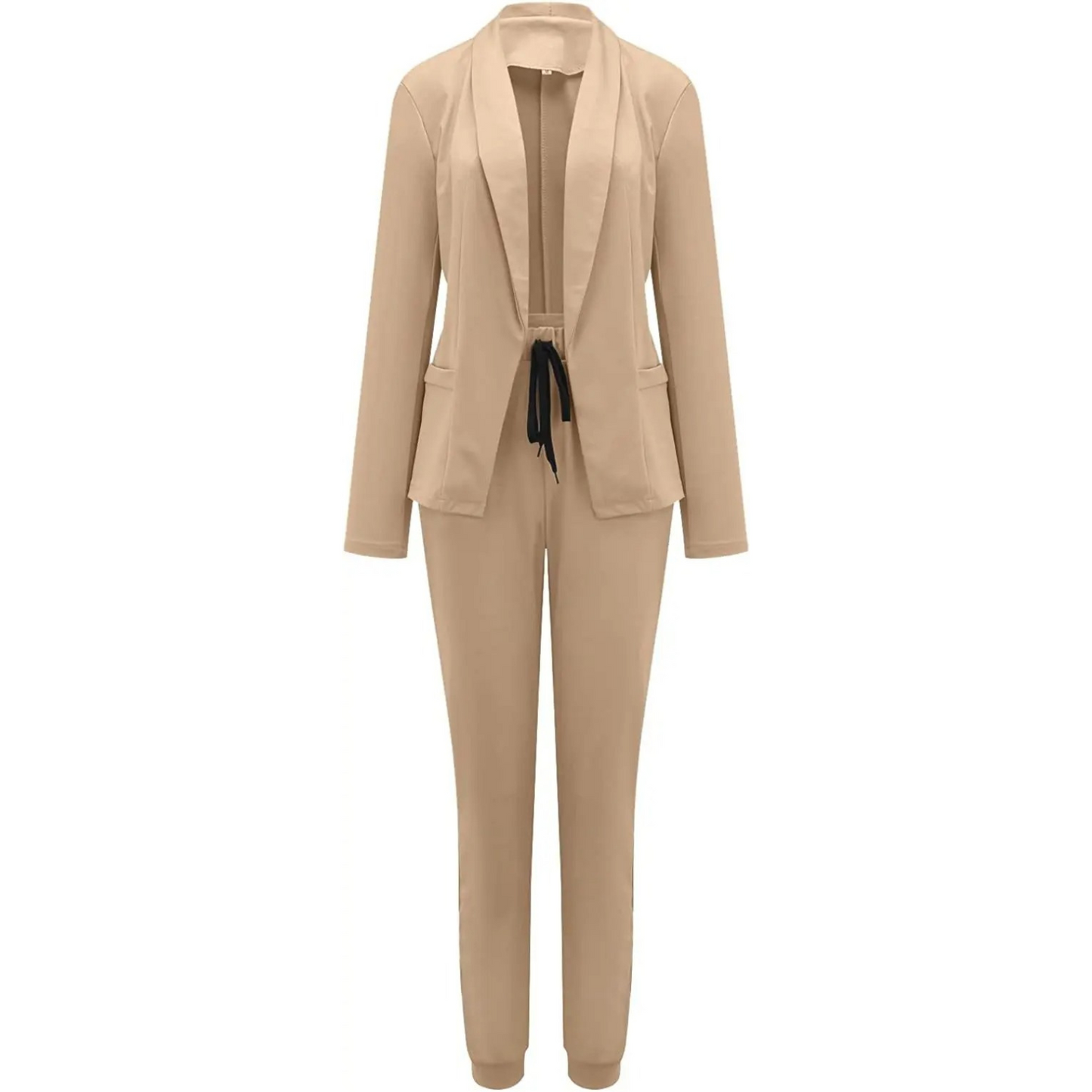 Lena | Slim-fit blazer and trousers set in solid colour