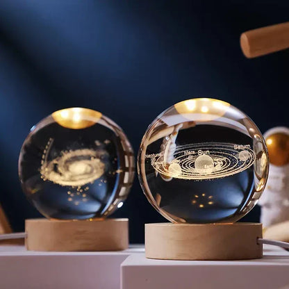 3D-Mondlampe mit Astronautendekoration und warmem LED-Nachtlicht