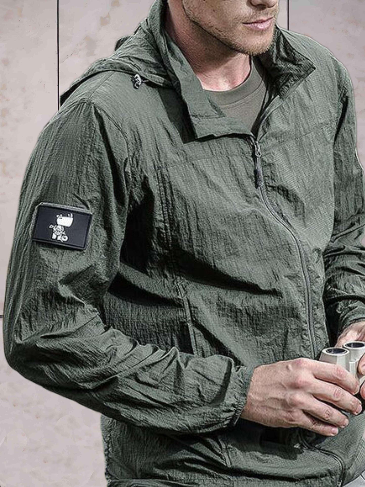 Liam | Lightweight Waterproof Jacket with Hood and Zip