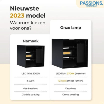 Light Cube | luxe, draadloze wandlamp!