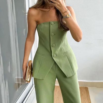 Lieke | Tube Top and Trousers Set
