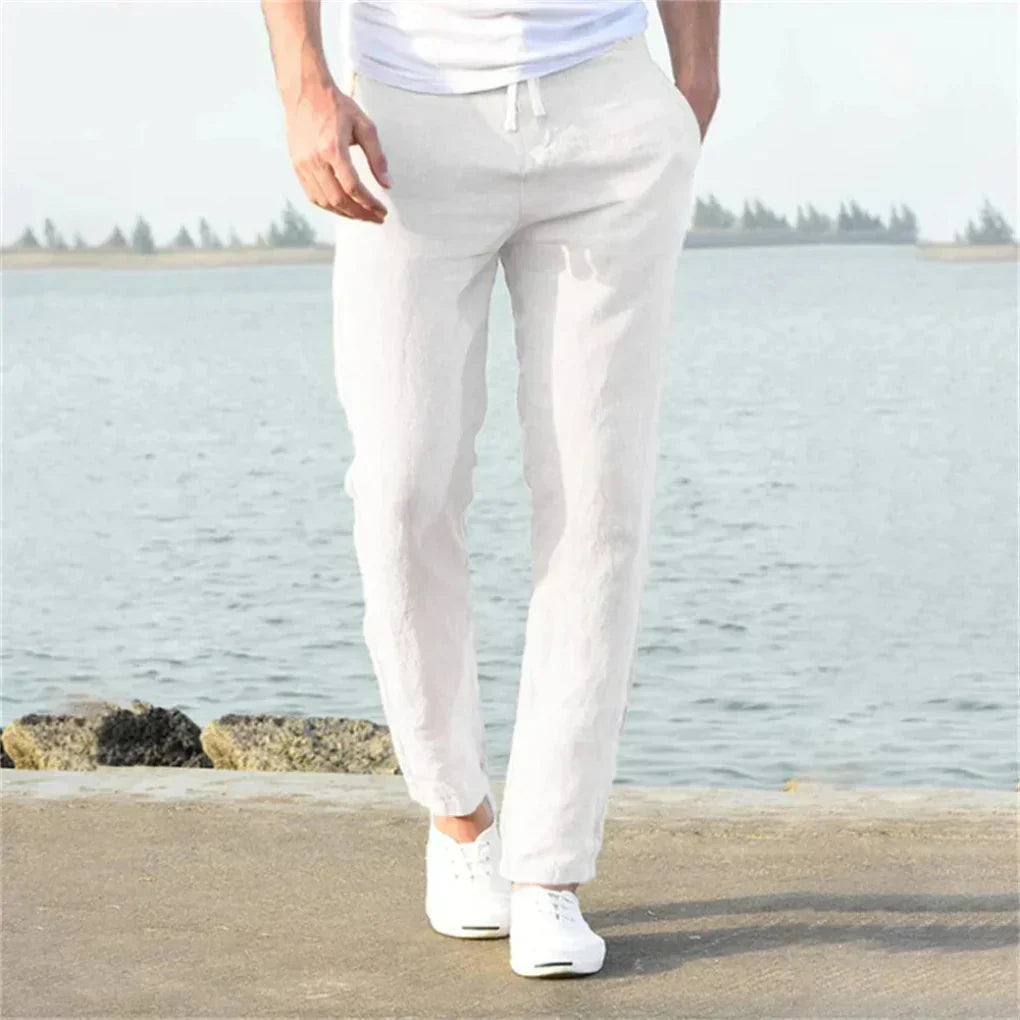 Men's Linen Summer Trousers – Casual Style with Airy Design