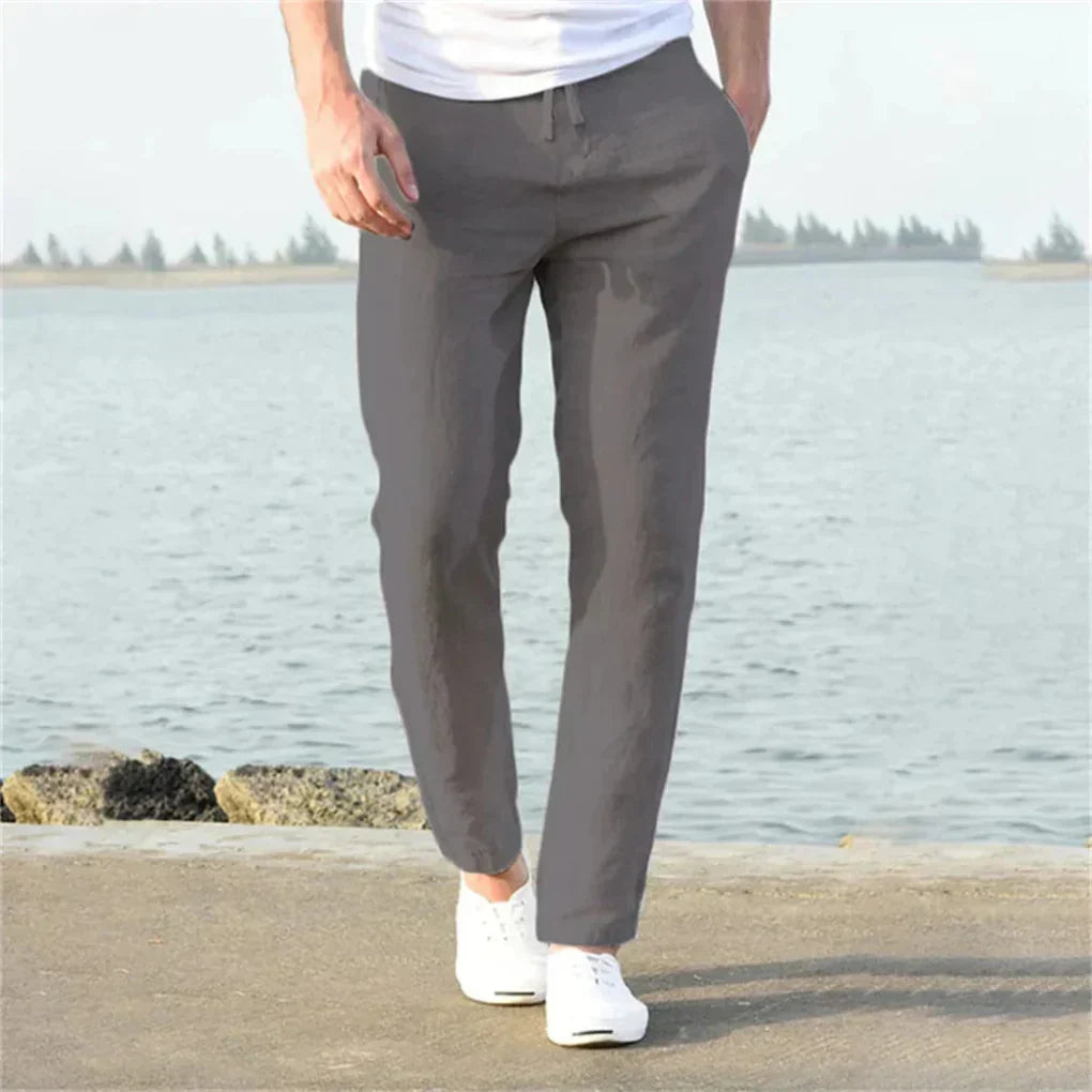 Men's Linen Summer Trousers – Casual Style with Airy Design