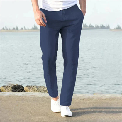 Men's Linen Summer Trousers – Casual Style with Airy Design