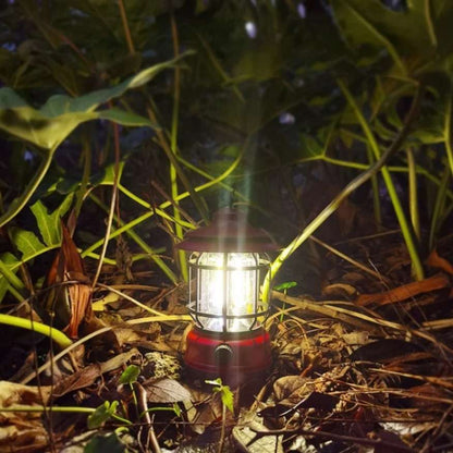 Lanterna da campeggio ricaricabile con LED dimmerabile e design vintage