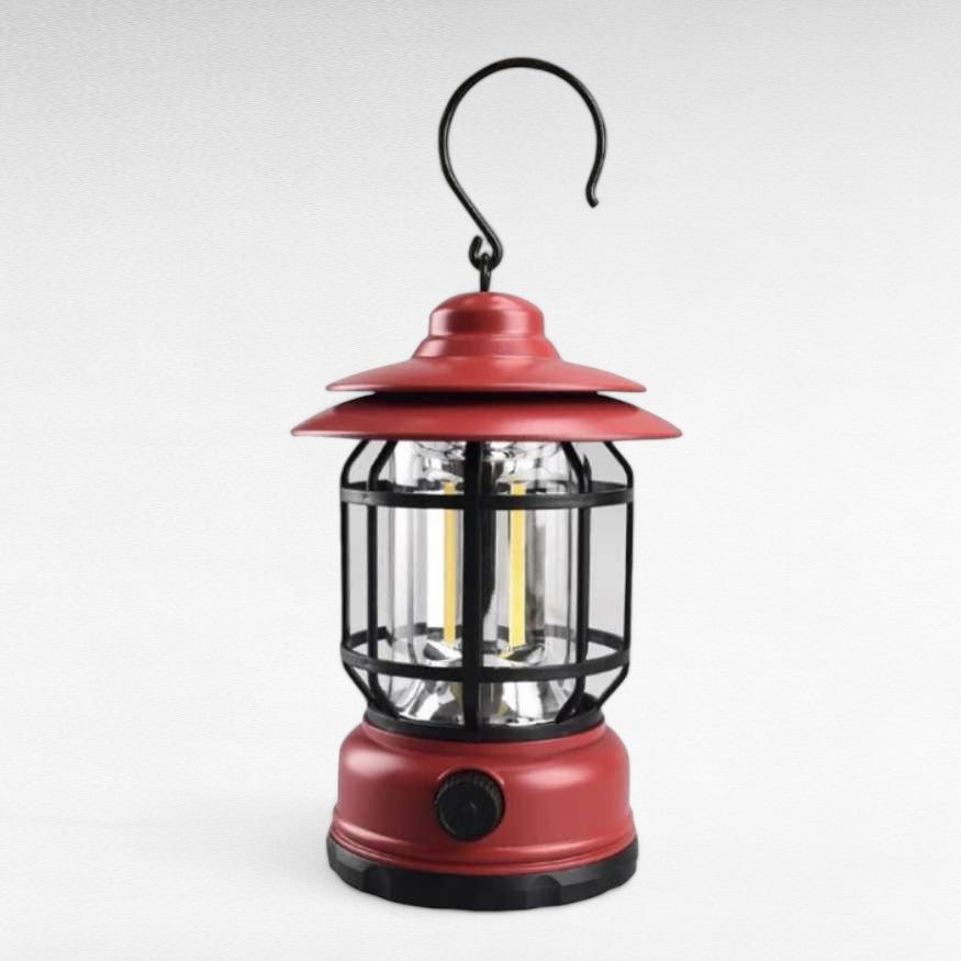 Lanterna da campeggio ricaricabile con LED dimmerabile e design vintage