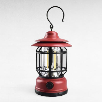 Lanterna da campeggio ricaricabile con LED dimmerabile e design vintage