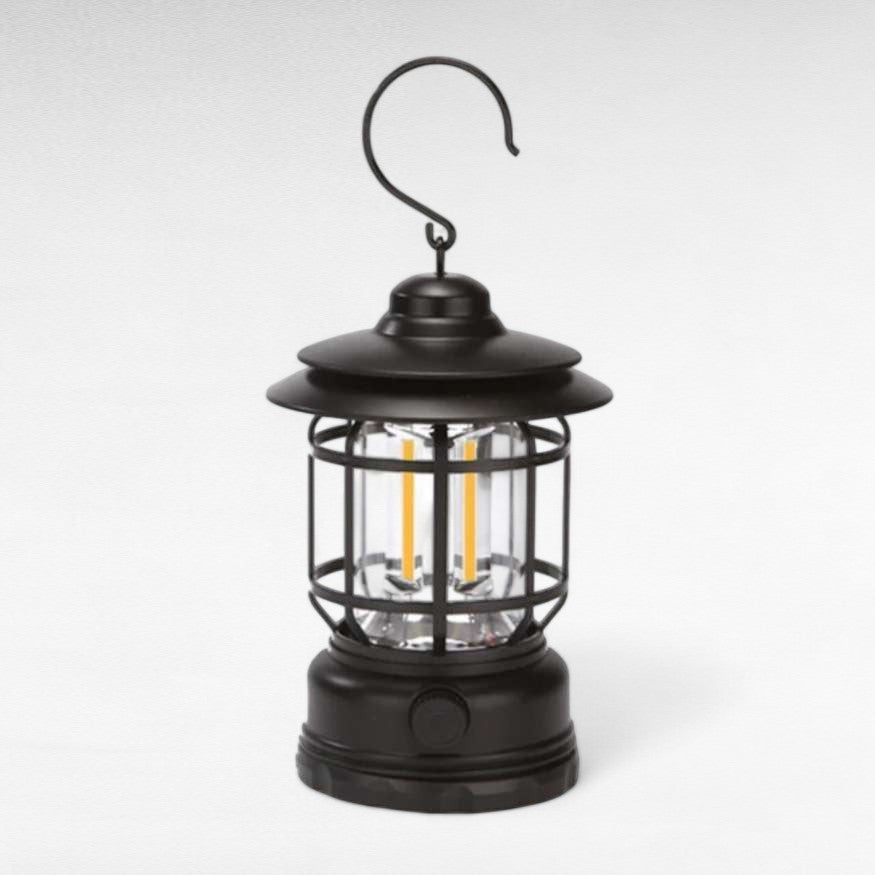 Lanterna da campeggio ricaricabile con LED dimmerabile e design vintage