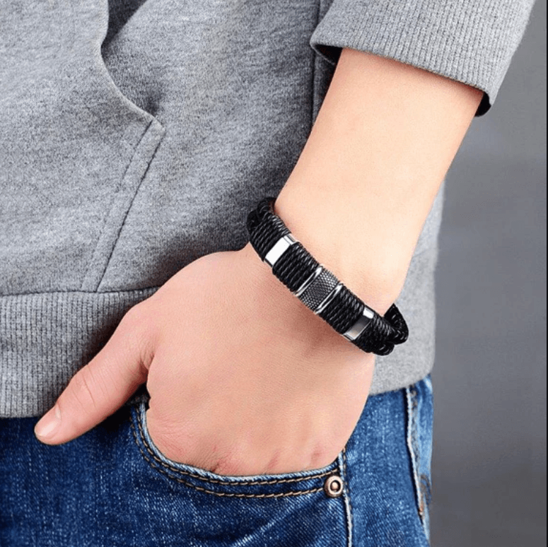 Lina | Woven Leather Bracelet