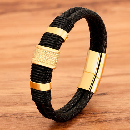 Lina | Woven Leather Bracelet