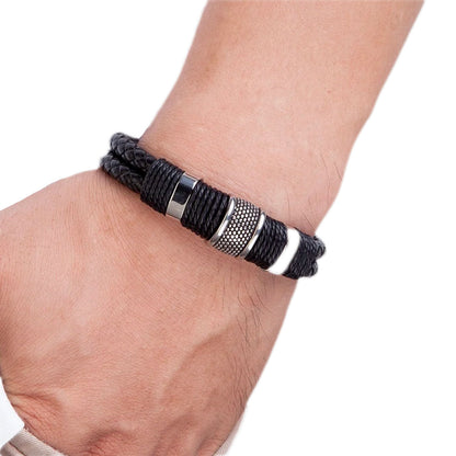 Lina | Woven Leather Bracelet