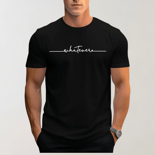 Camiseta casual para hombre con cuello redondo