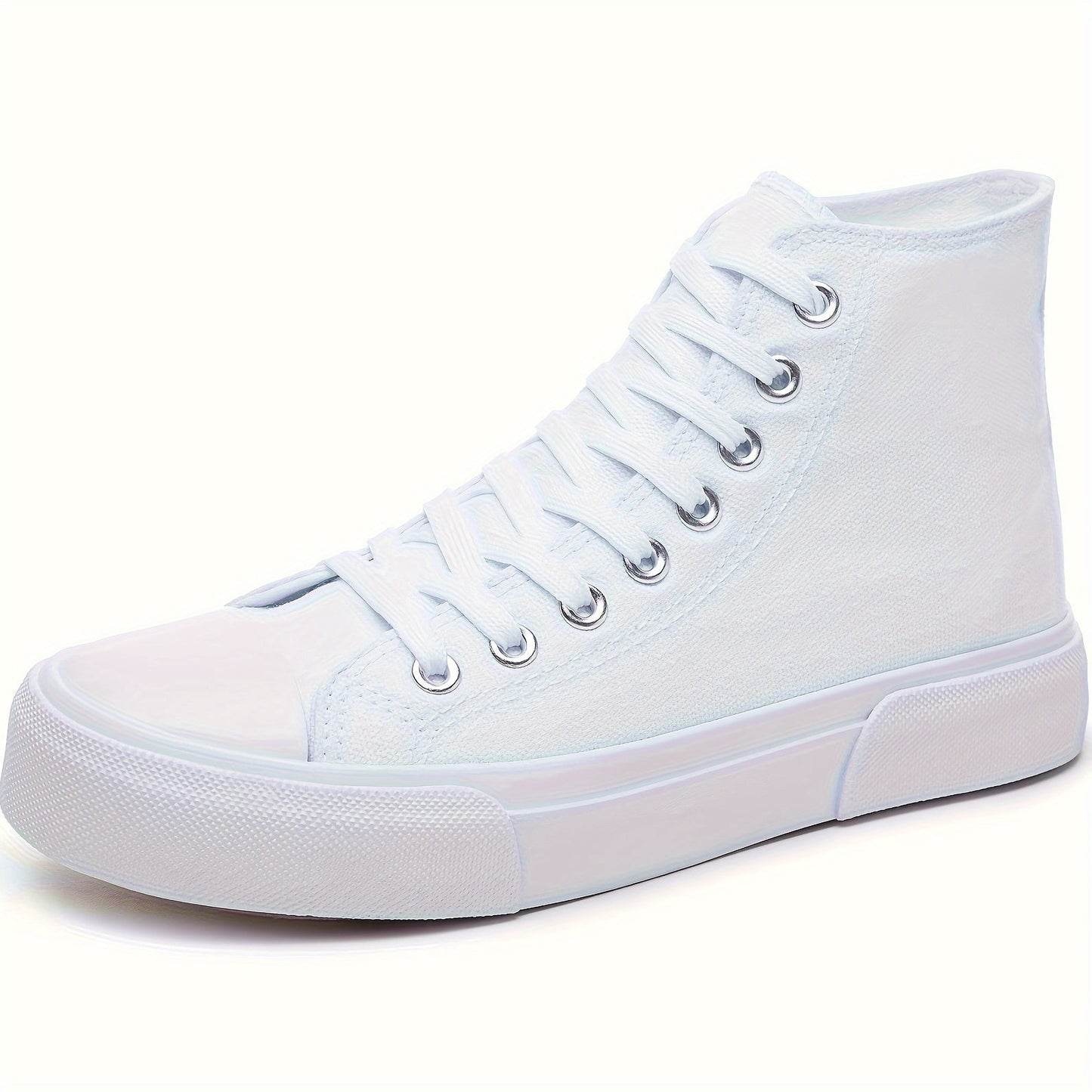 Lotte | Casual canvas sneakers in solid colour with rubber sole