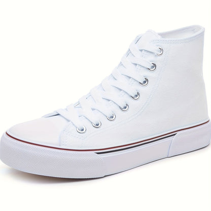 Lotte | Casual canvas sneakers in solid colour with rubber sole