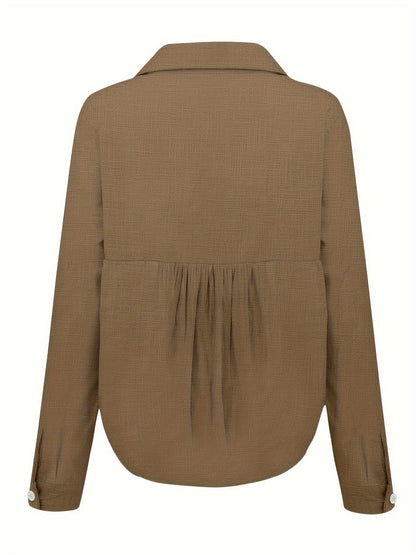 Lotte | Casual linen shirt with long sleeves