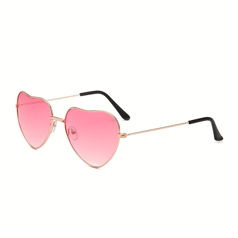 Lotte | Chic Pink Heart-Shaped Fashion Glasses