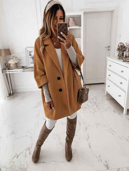 Lotte | Women's coat with 3/4 sleeves made of cotton