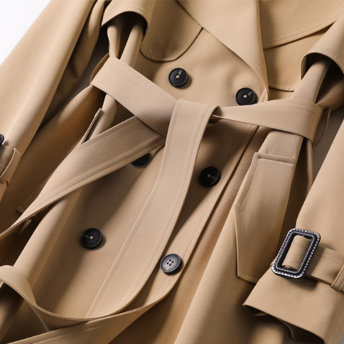 Lotte | Elegant long ladies' coat with double buttons
