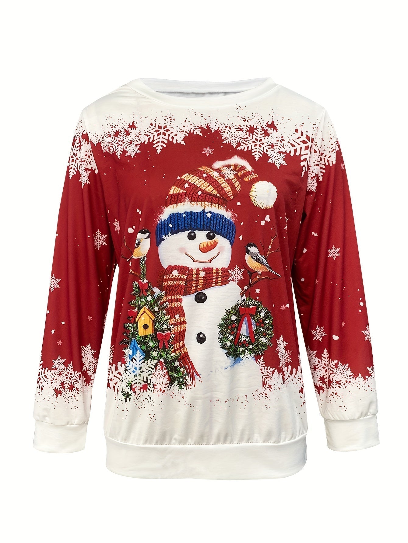 Lotte | Festive Santa Print Women's Sweatshirt