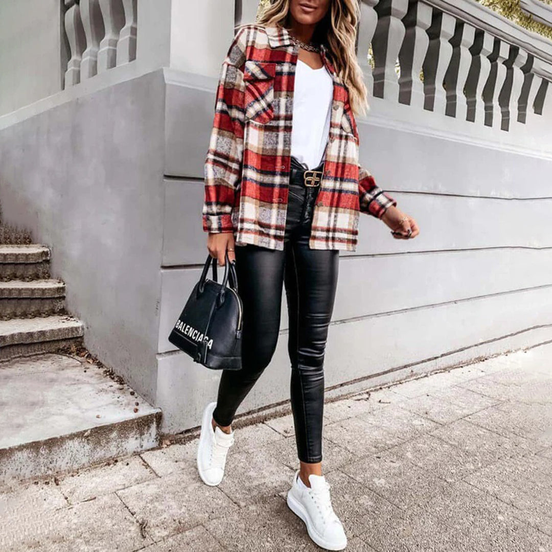 Lotte | Checked Autumn Coat