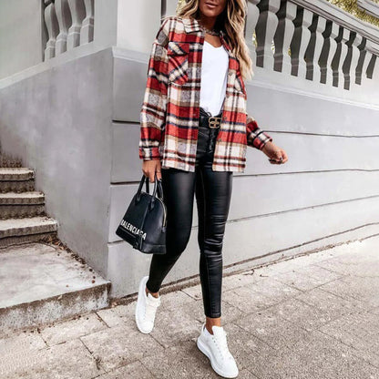 Lotte | Checked Autumn Coat