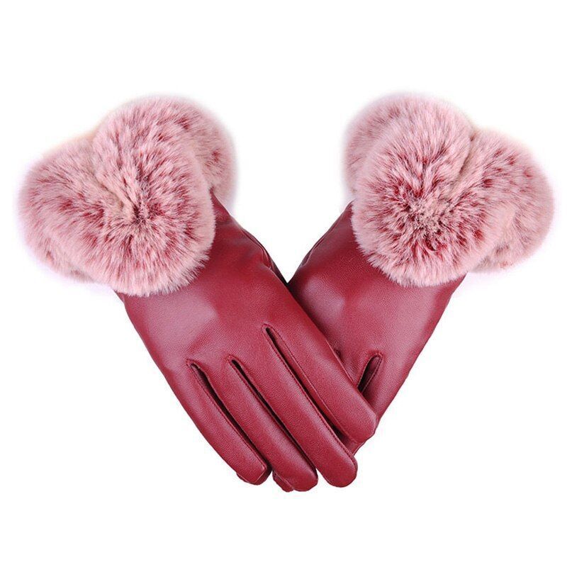 Lotte | Stylish & Warm Leather Gloves