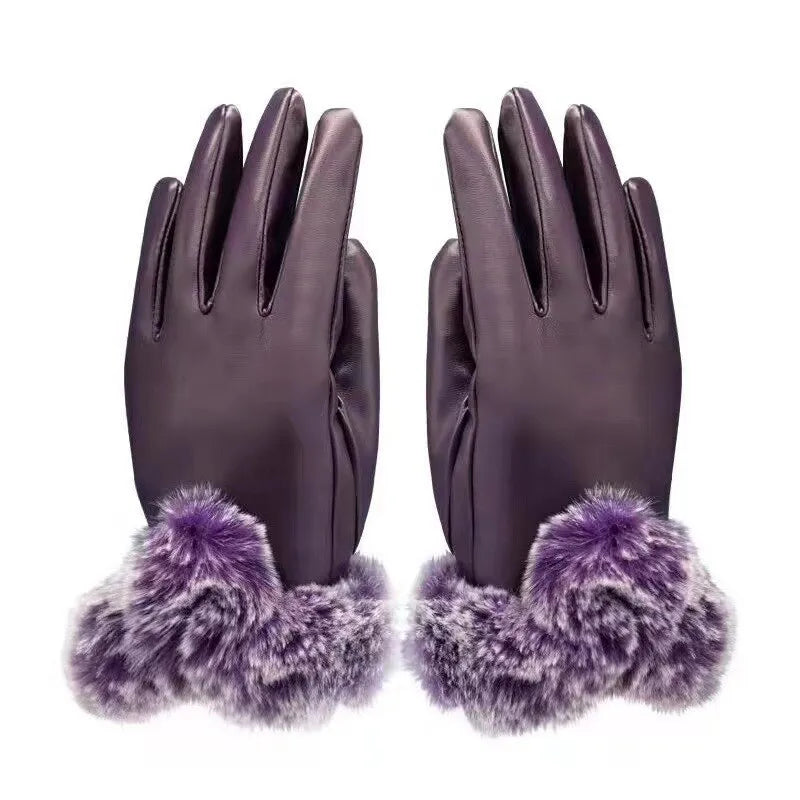 Lotte | Stylish & Warm Leather Gloves