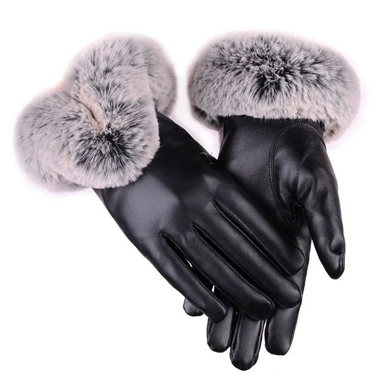Lotte | Stylish & Warm Leather Gloves