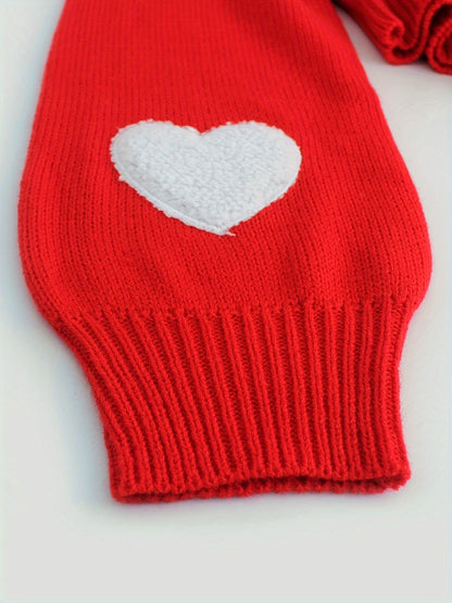 Lotte | Cardigan with Heart Pattern and Open Front