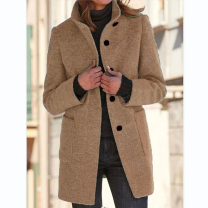 Lotte | Windproof Ladies' Coat with Stand-Up Collar