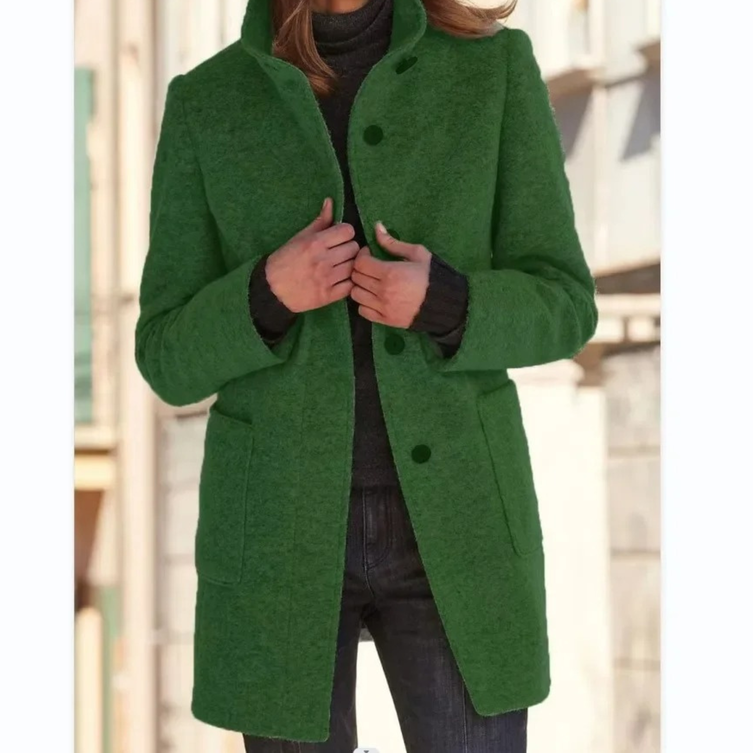 Lotte | Windproof Ladies' Coat with Stand-Up Collar