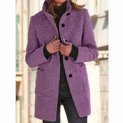 Lotte | Windproof Ladies' Coat with Stand-Up Collar