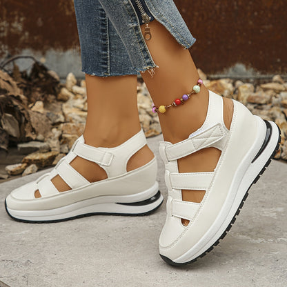 Lotte | Soft Sole Platform Sandals with Round Toe
