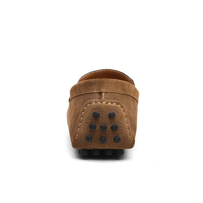 Luca | Slip-resistant Italian men's slip-on loafers made of suede and rubber