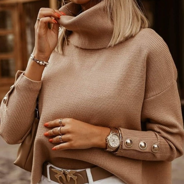 Lulu | Elegant trendy jumper with high collar