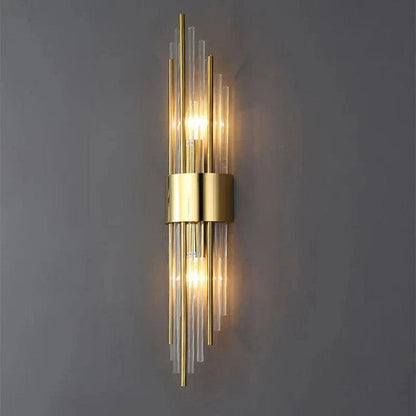 Aplique de pared Celestia - diseño lujoso de cristal para interiores con ambiente