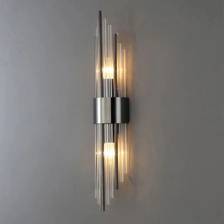 Aplique de pared Celestia - diseño lujoso de cristal para interiores con ambiente