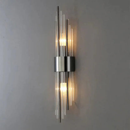 Aplique de pared Celestia - diseño lujoso de cristal para interiores con ambiente