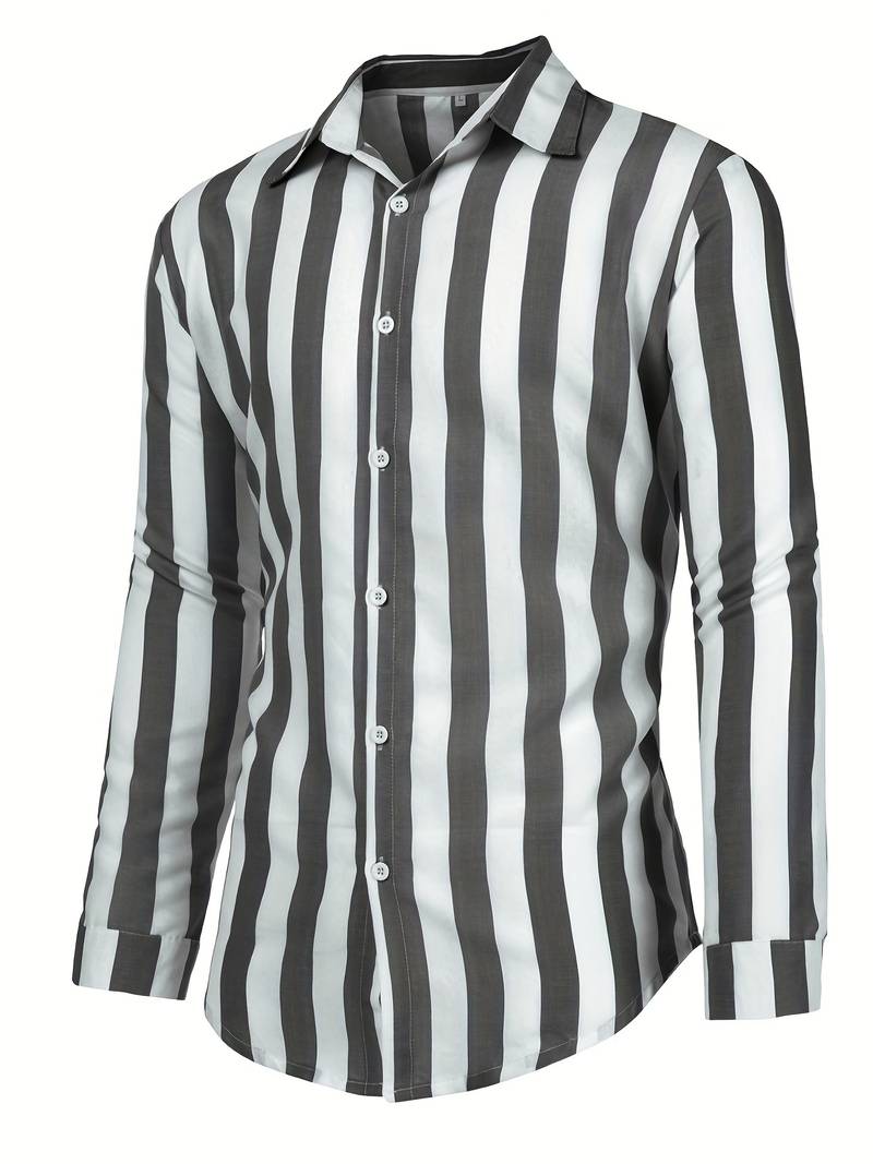 Luuk | Striped Men's Shirt with Long Sleeves