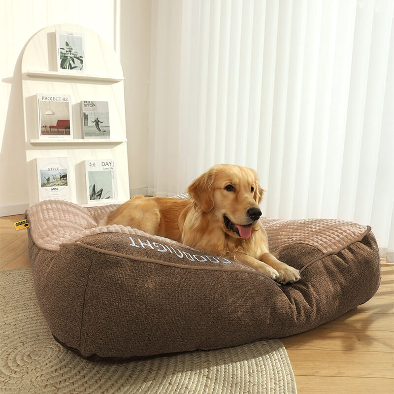 Cama ortopédica para perros con cojín para la cabeza – Lujo y comodidad