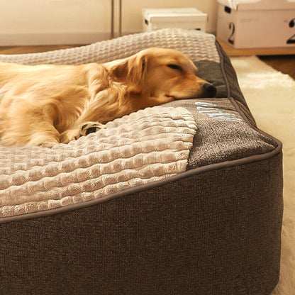 Cama ortopédica para perros con cojín para la cabeza – Lujo y comodidad