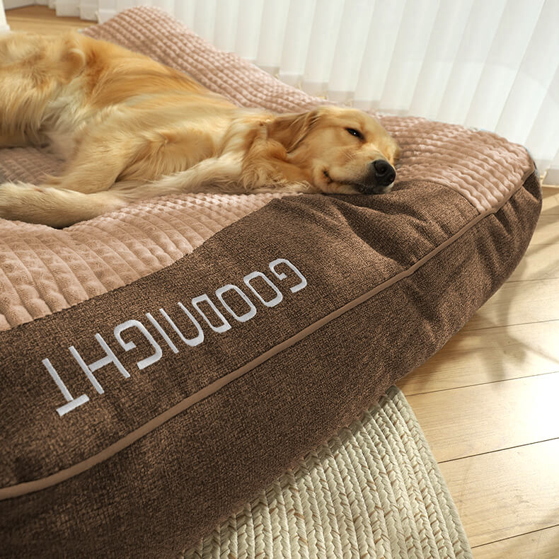 Cama ortopédica para perros con cojín para la cabeza – Lujo y comodidad