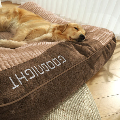 Cama ortopédica para perros con cojín para la cabeza – Lujo y comodidad