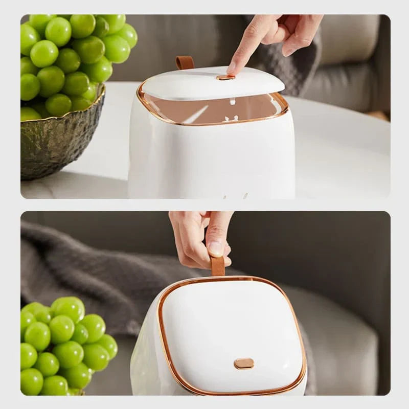 Papelera de mesa decorativa de lujo Lattea - Elegante - Funcional - Ahorra espacio
