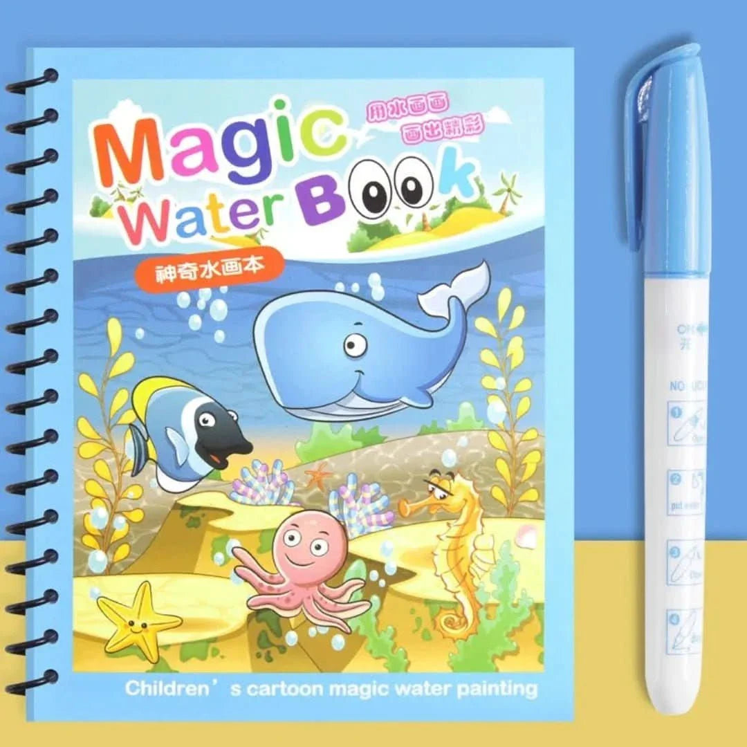 Magic Water Painting Book